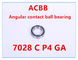7028 rodamiento de bolitas angular del contacto de C P4 GA
